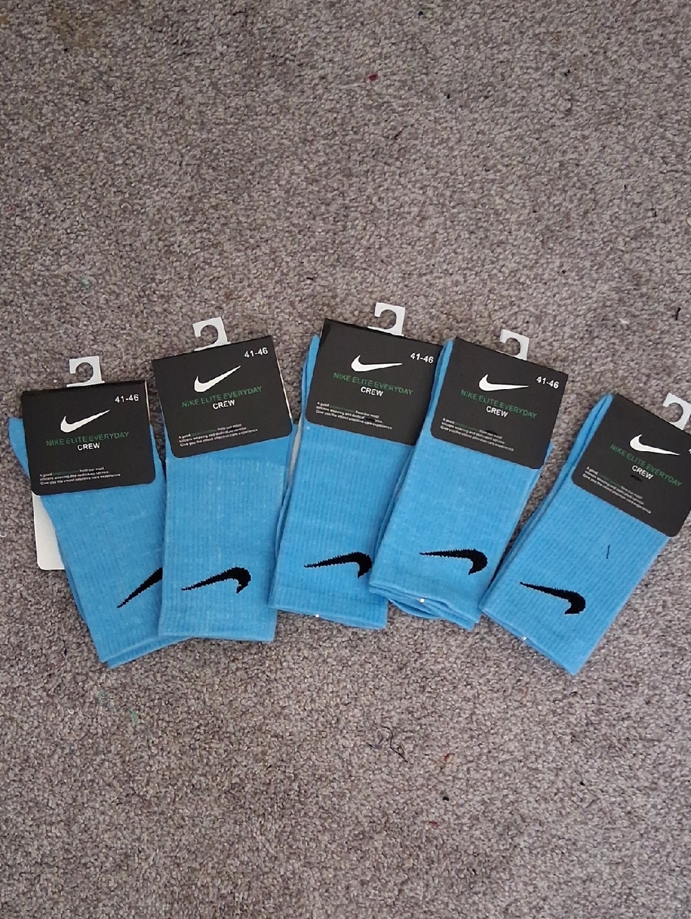 Five Pairs Of Nike Socks